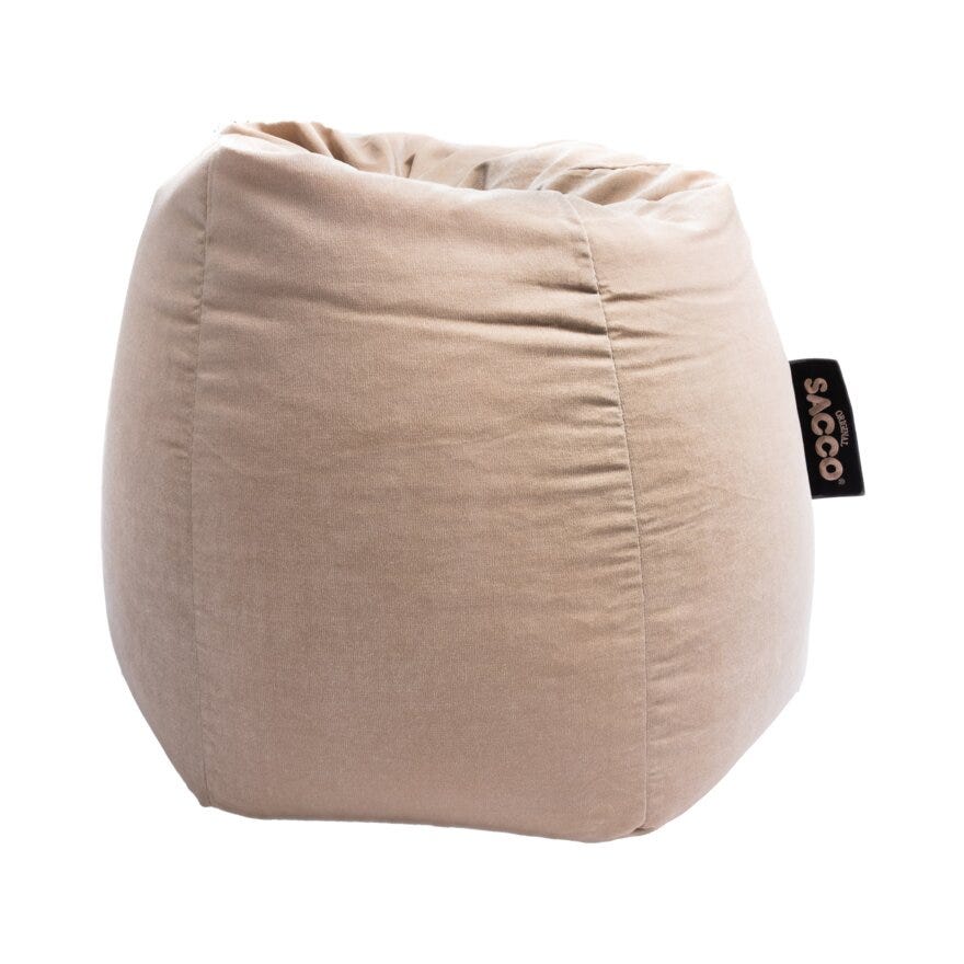 Sacco SACCOSEKK Sittesekk Ø74 cm i Beige/natur