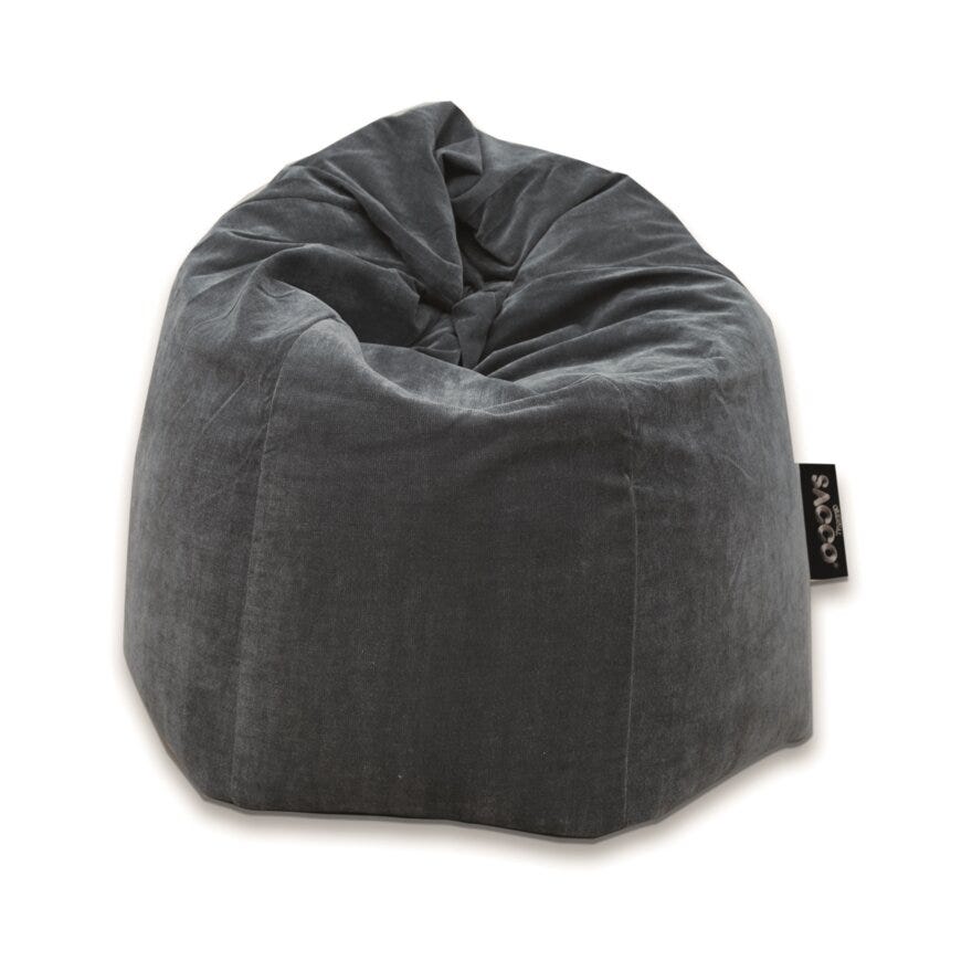 Sacco MEDIUM Saccosekk Ø74 cm i Grå