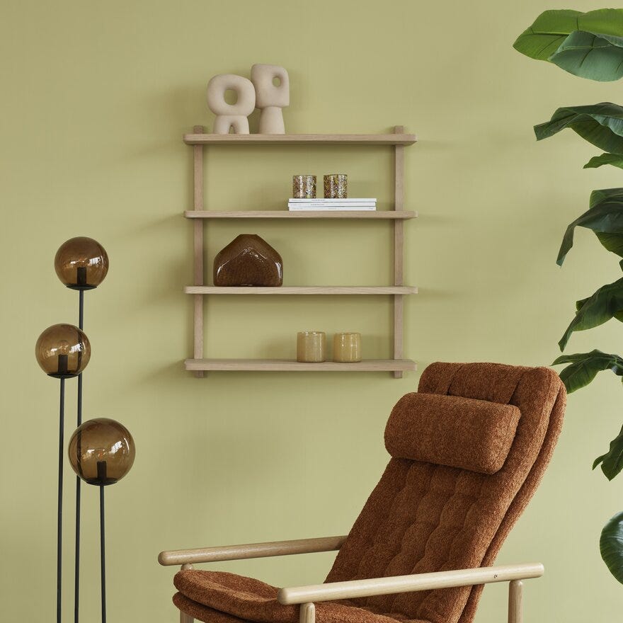 DELPHI Vegghylle 80x89 cm i Beige/natur