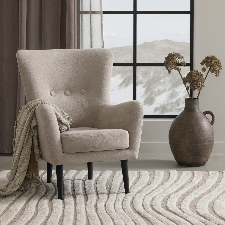AVILA Hvilestol i Beige/natur