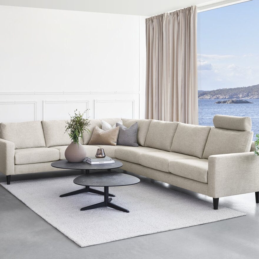 ICONNECT Nakkestøtte i Beige/natur