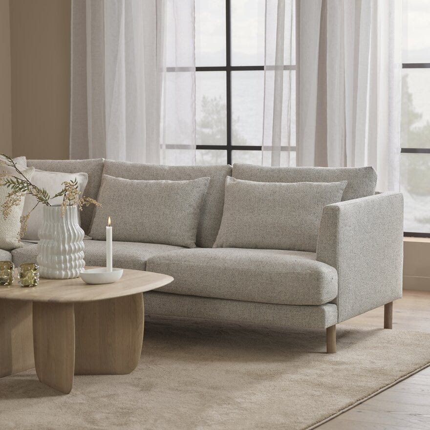 Scapa NOELLE Hjørnesofa i Beige/natur