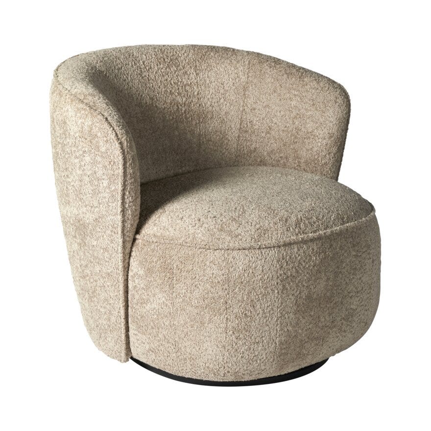 VILDE Loungestol i Beige/natur