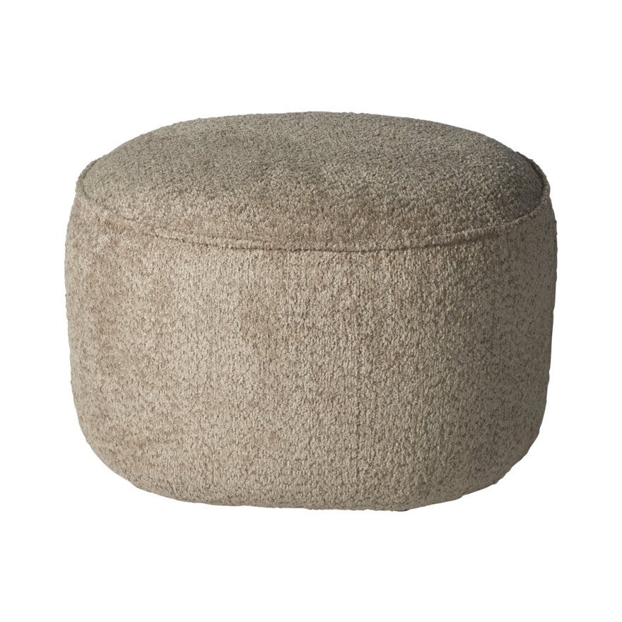 VILDE Fotskammel i Beige/natur