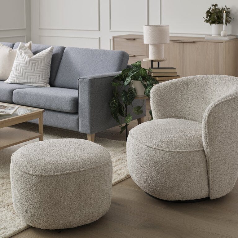 Scapa VILDE Loungestol i Beige/natur