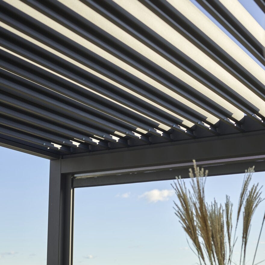 RISØR Pergola 300x400 cm i Svart