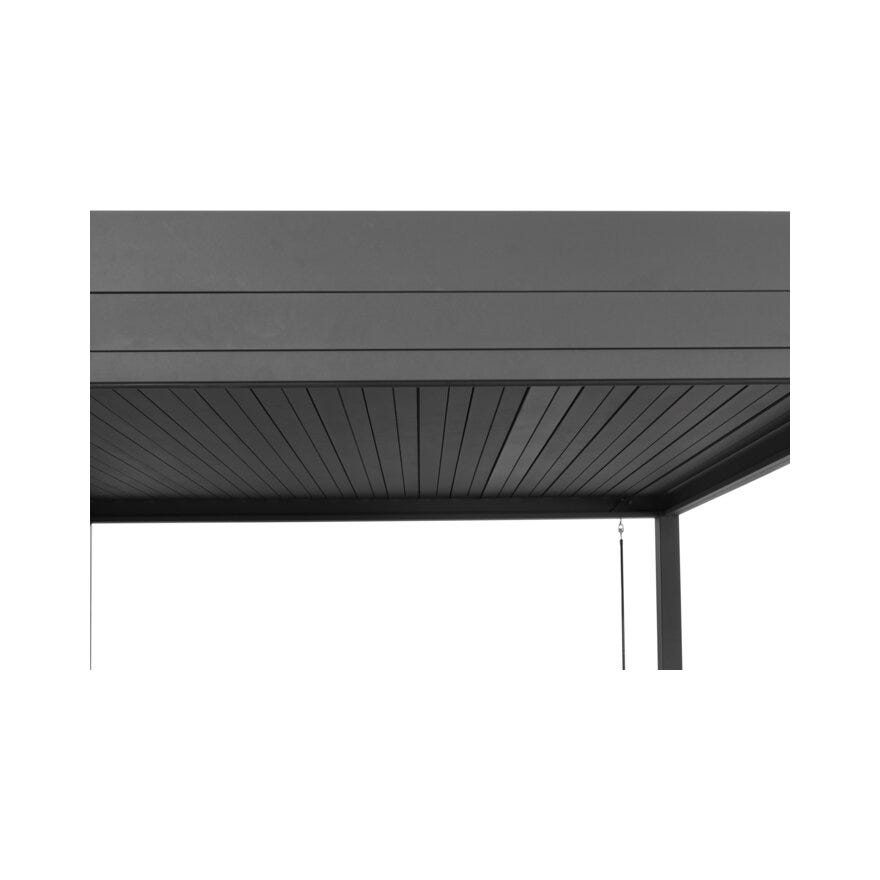 RISØR Pergola 300x400 cm i Svart