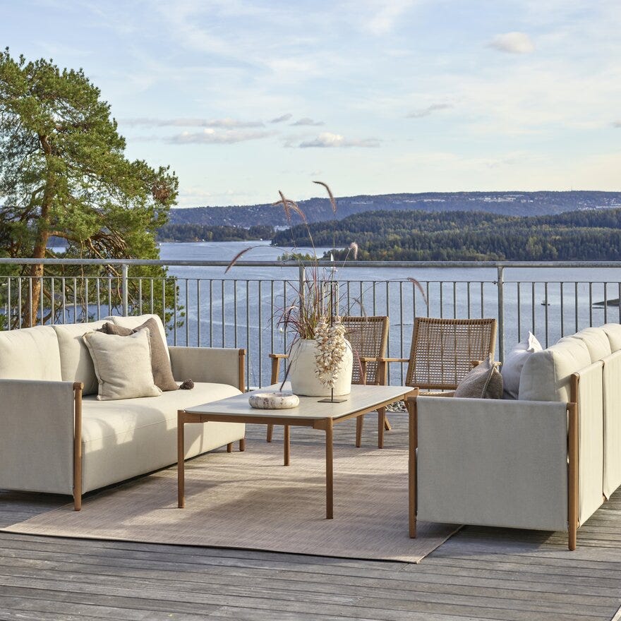 LORCA Uteteppe 160x230 cm i Beige/natur