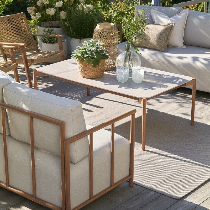 LORCA Uteteppe 160x230 cm i Beige/natur