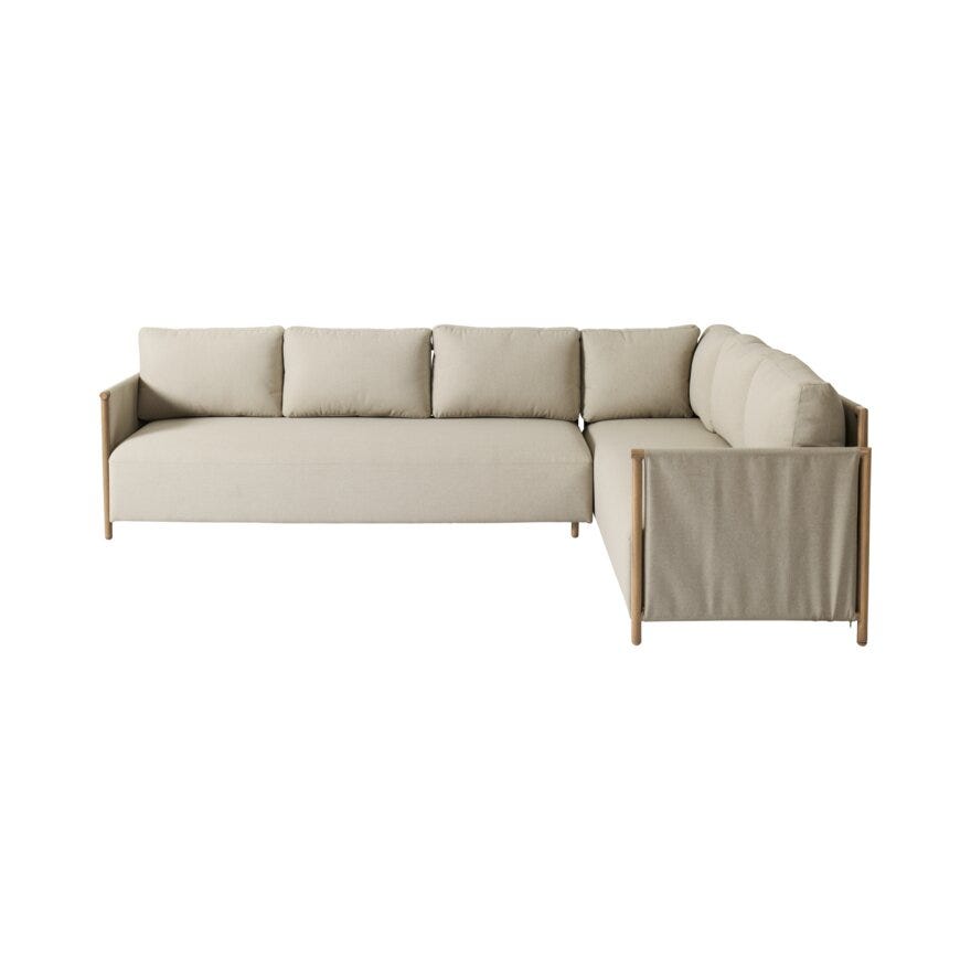 LINEA Hjørnesofa i Beige/natur
