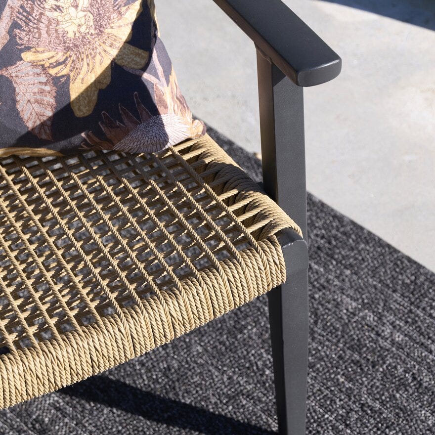 HAMPTON Uteteppe 160x230 cm i Svart
