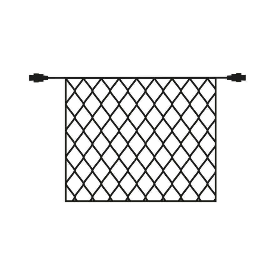 TOP LINE Julebelysning 150x200 cm i Svart