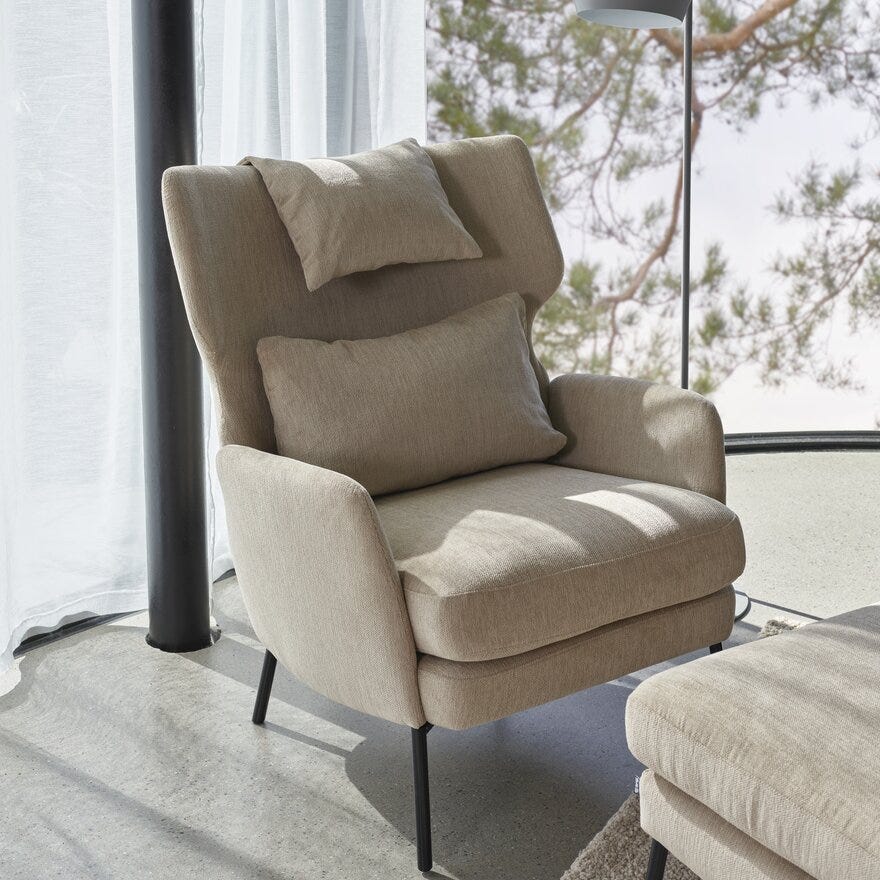 Sits ALEX Hvilestol i Beige/natur