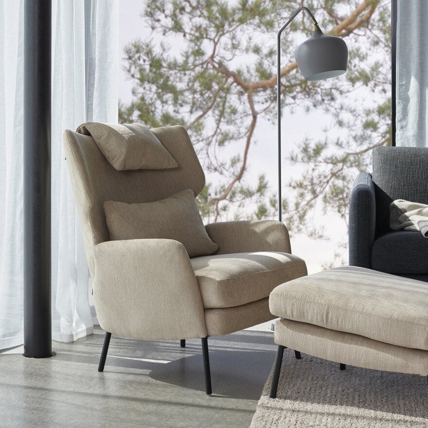 Sits ALEX Hvilestol i Beige/natur