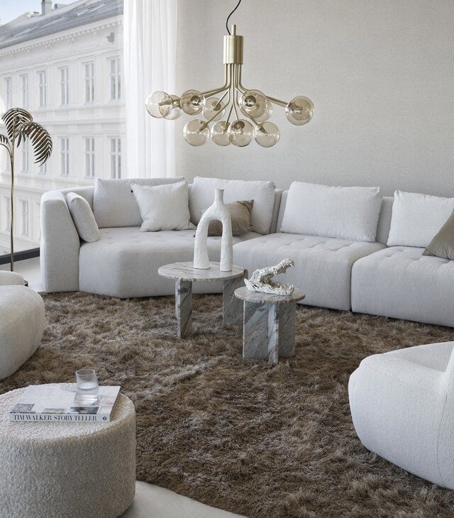 Sits CLEO Hjørnesofa i Beige/natur designet av Ian Archer