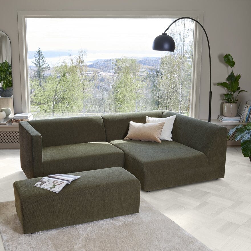 Sits JOHN Hjørnesofa i Grønn
