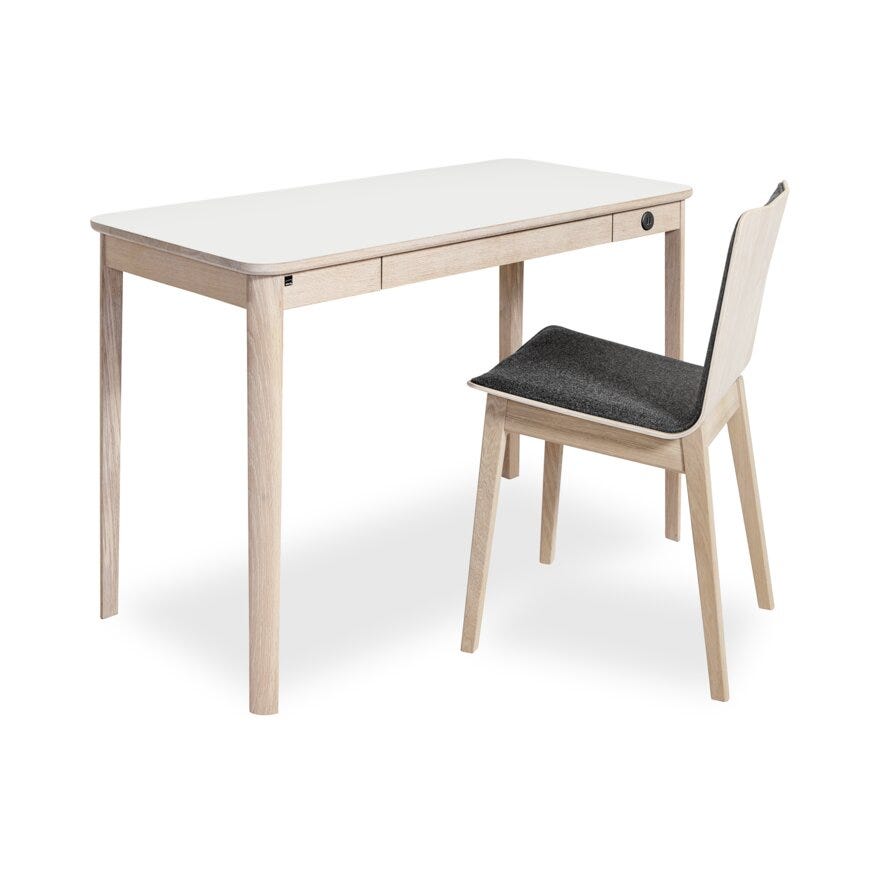 Skovby SM 131 Skrivebord B:115 cm i Hvit