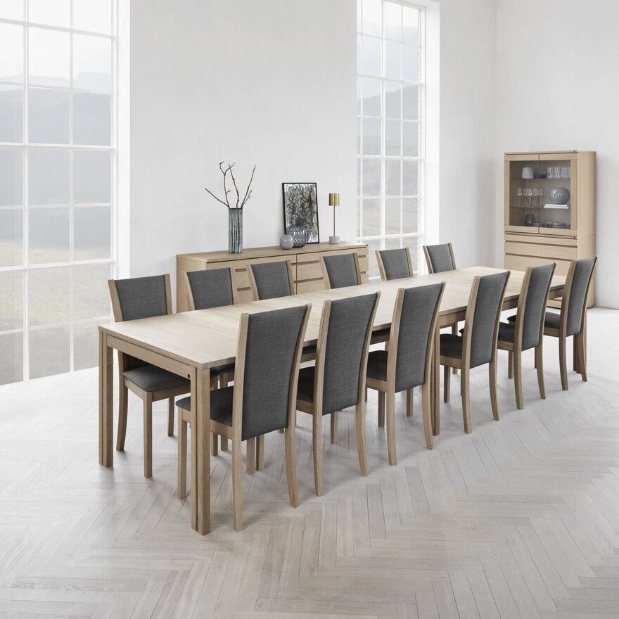 Skovby SM 24 Spisebord 100x200 cm i Beige/natur