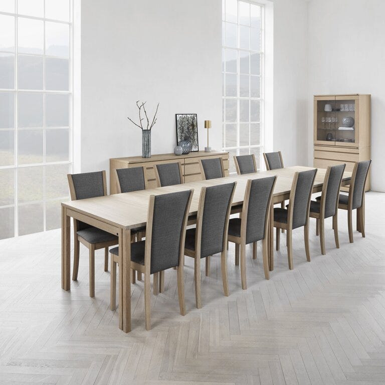 Skovby SM 24 Spisebord 100x200 cm i Beige/natur