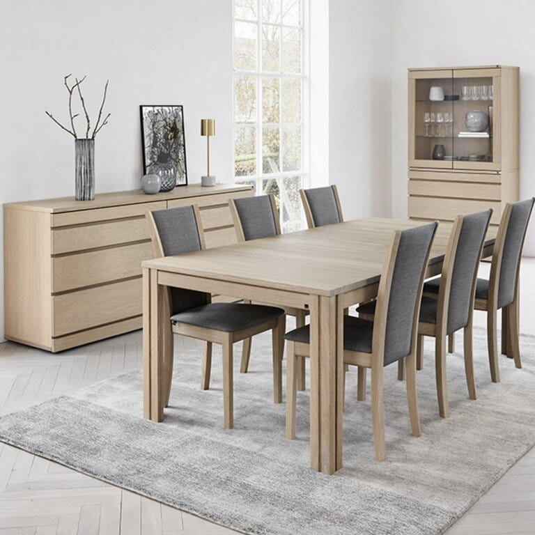 Skovby SM 24 Spisebord 100x200 cm i Beige/natur