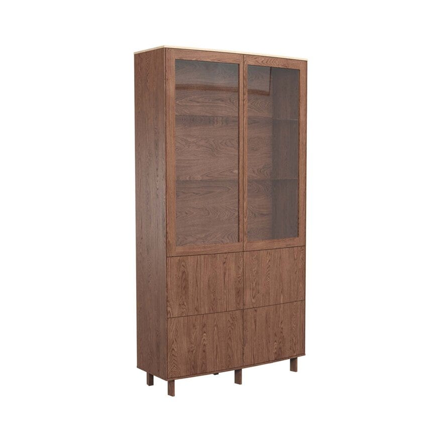 Skovby SM 410 Vitrineskap B:100 cm i Brun