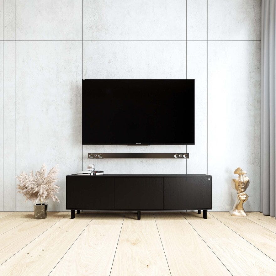 Skovby SM 411 TV-benk B:150 cm i Svart