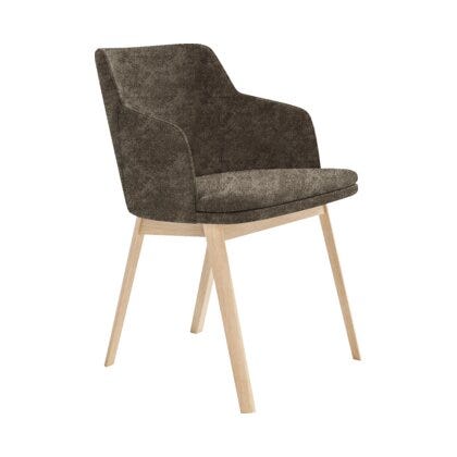 Skovby Sm 65 brun spisestol med armlene