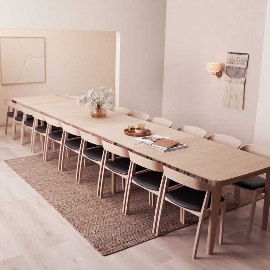 Skovby SM 108 Spisebord 101x238 cm i Beige/natur