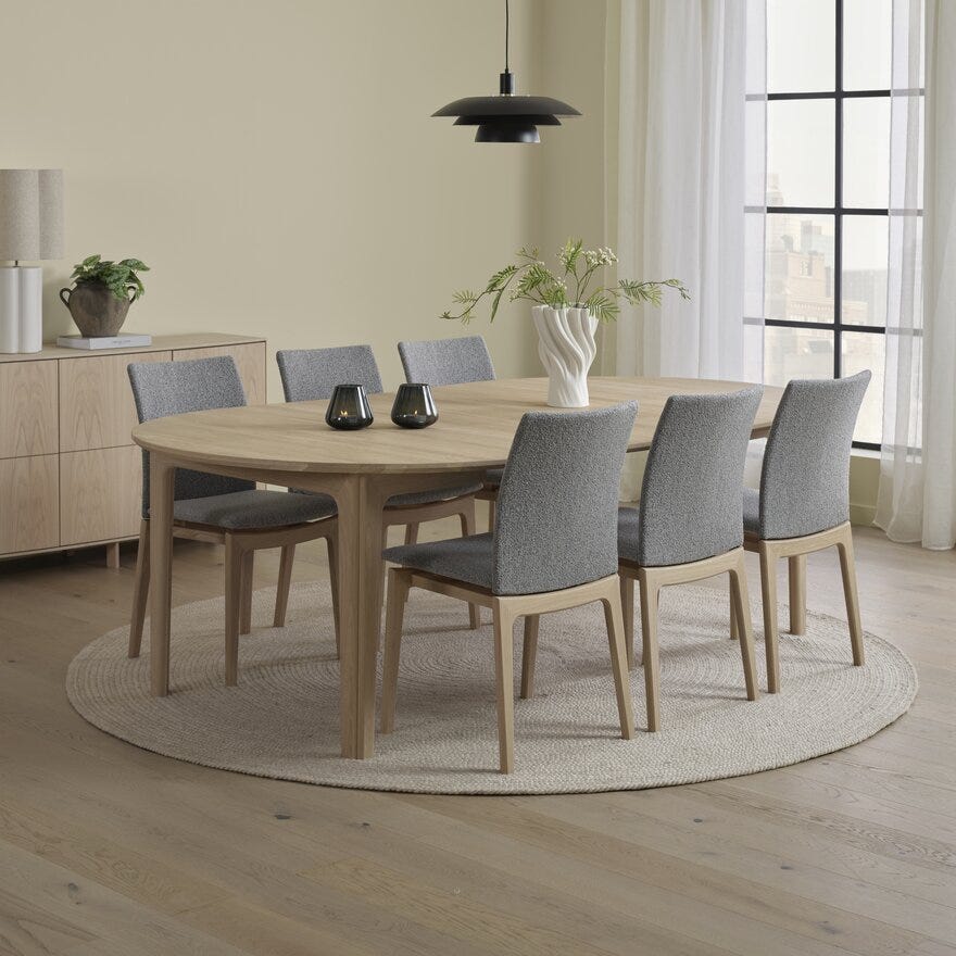 Skovby SM 112 Rundt spisebord Ø130 cm i Beige/natur