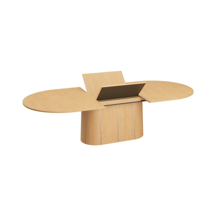 Skovby SM 115 Ovalt spisebord 123x210 cm i Beige/natur