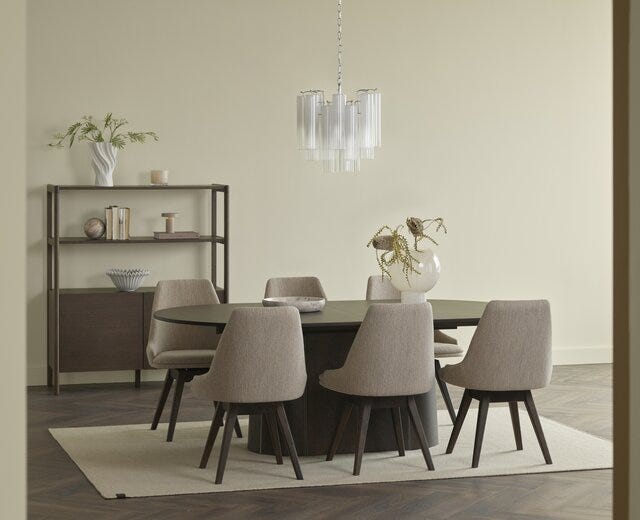 Skovby SM 115 Ovalt spisebord 123x210 cm i Brun