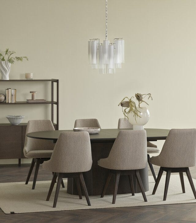 Skovby SM 115 Ovalt spisebord 123x210 cm i Brun