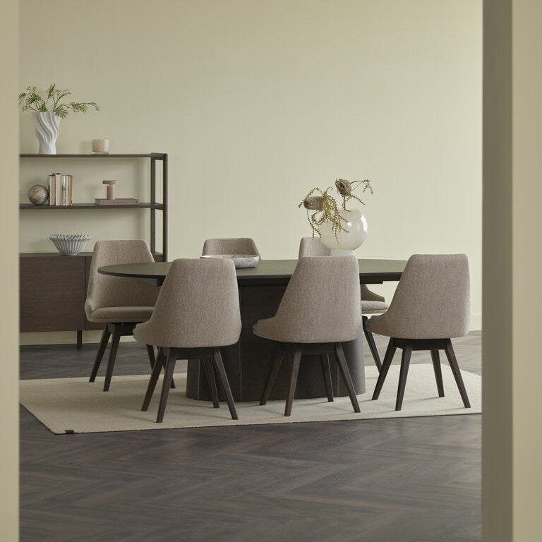 Skovby SM 115 Ovalt spisebord 123x210 cm i Brun