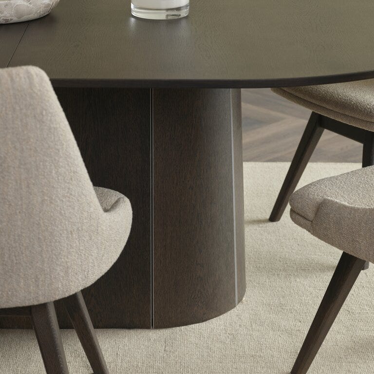 Skovby SM 115 Ovalt spisebord 123x210 cm i Brun