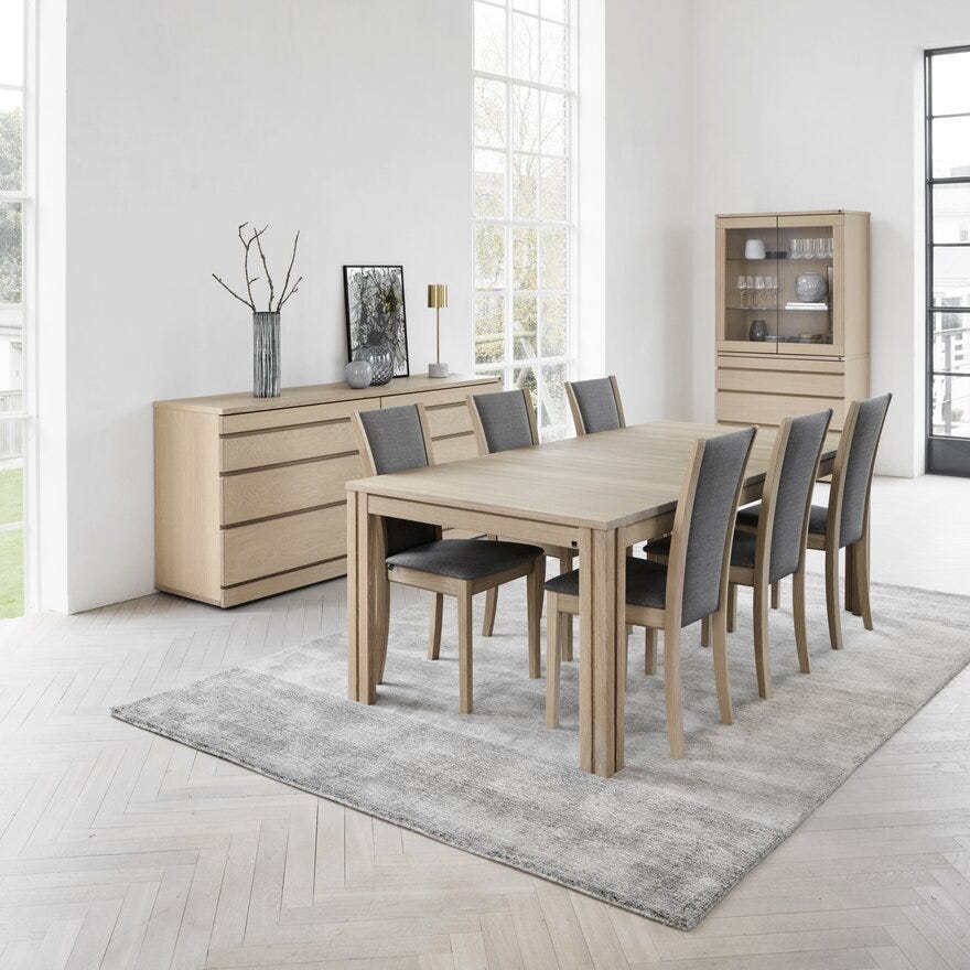 Skovby SM 24 Spisebord 100x200 cm i Beige/natur