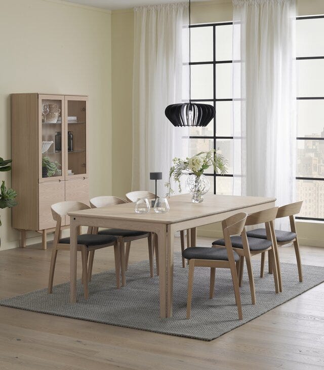 Skovby SM 27 Spisebord 101x205 cm i Beige/natur