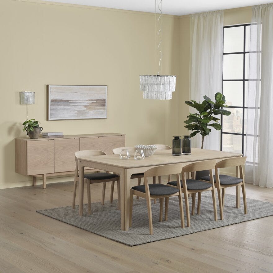 Skovby SM 306 Skjenk B:195 cm i Beige/natur