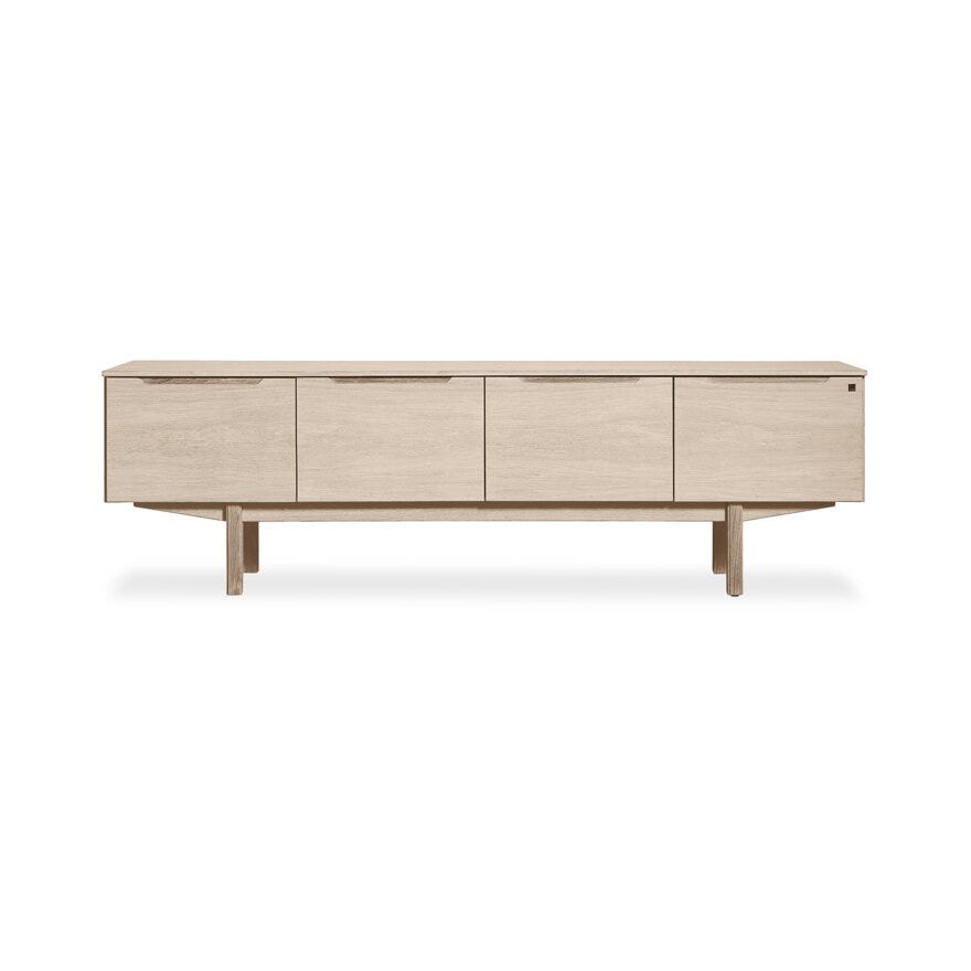 Skovby SM 305 TV-benk B:195 cm i Beige/natur
