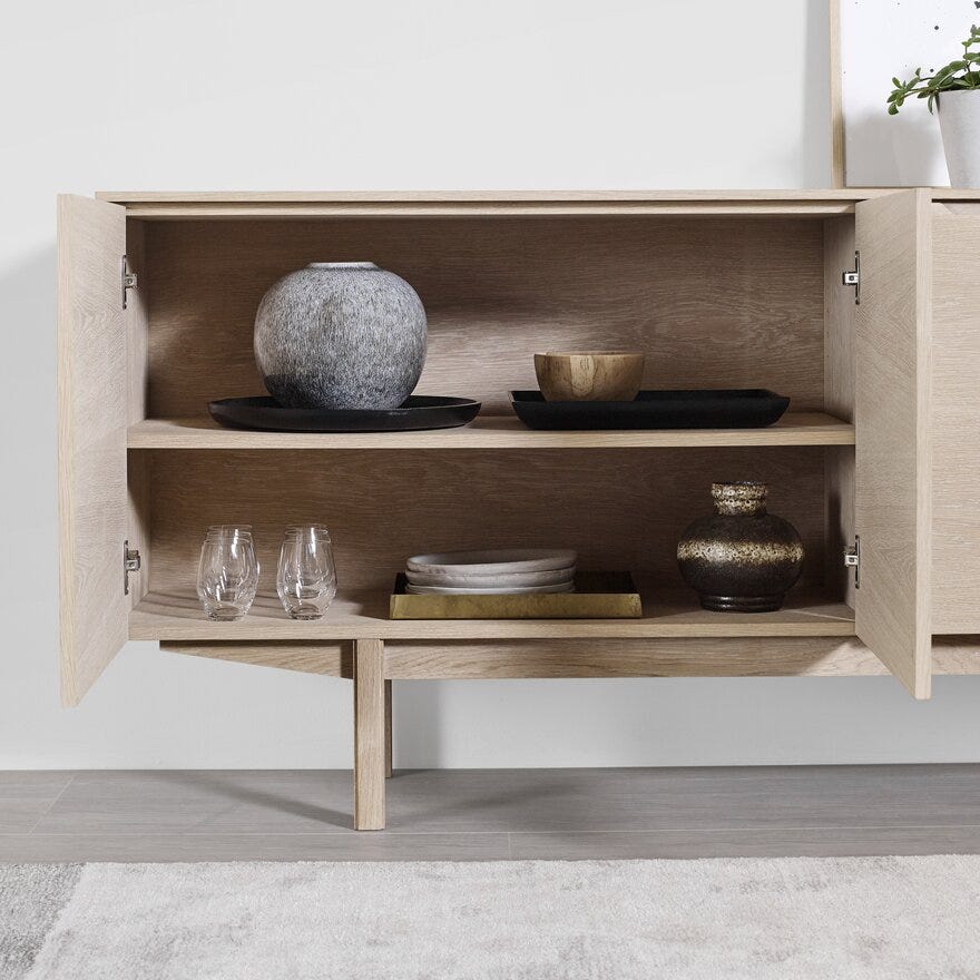 Skovby SM 306 Skjenk B:195 cm i Beige/natur