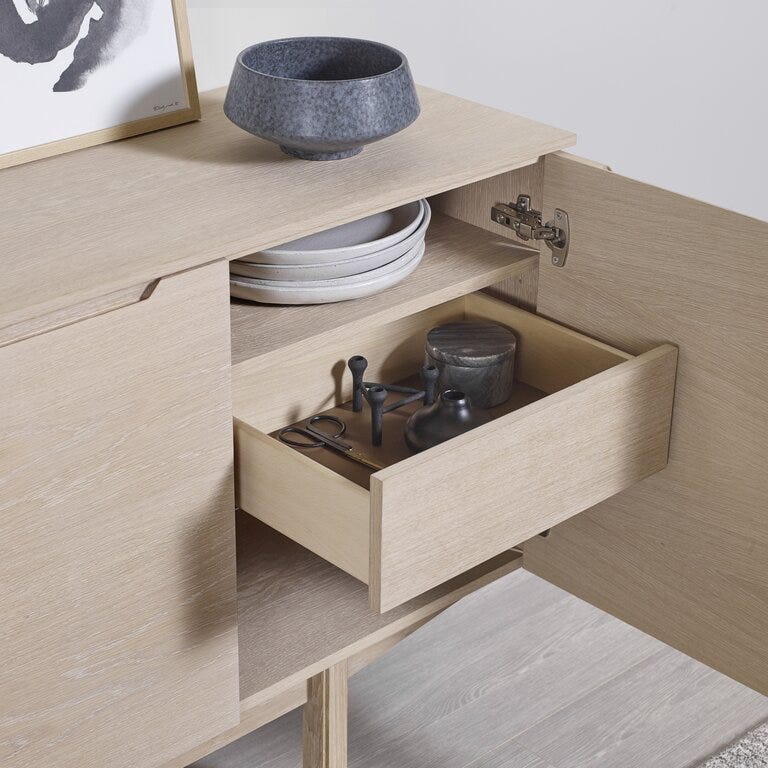 Skovby SM 306 Skjenk B:195 cm i Beige/natur