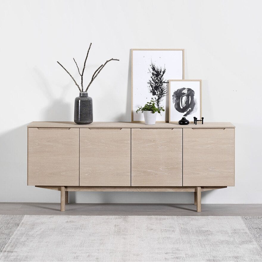 Skovby SM 306 Skjenk B:195 cm i Beige/natur
