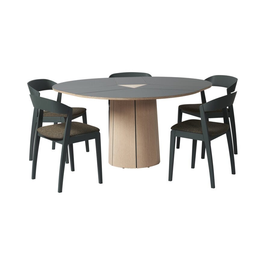 Skovby SM 33 Rundt spisebord Ø123 cm i Grønn