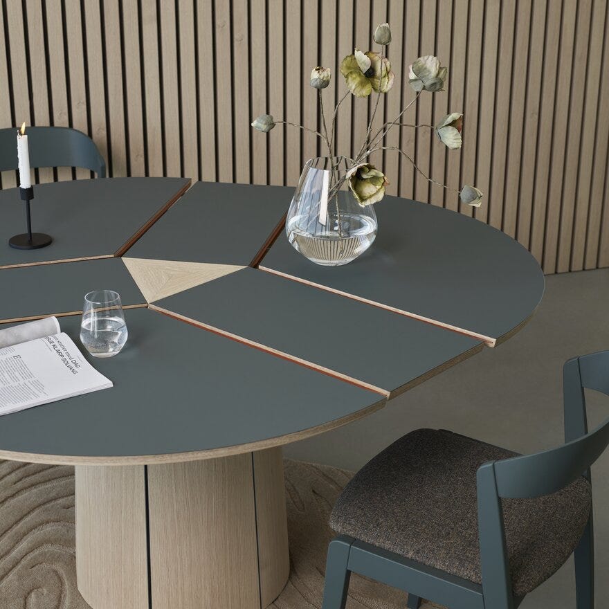 Skovby SM 33 Rundt spisebord Ø123 cm i Grønn
