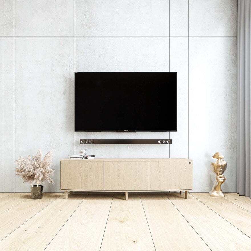 Skovby SM 411 TV-benk B:150 cm i Hvit