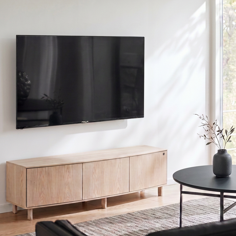 Skovby SM 411 TV-benk B:150 cm i Beige/natur