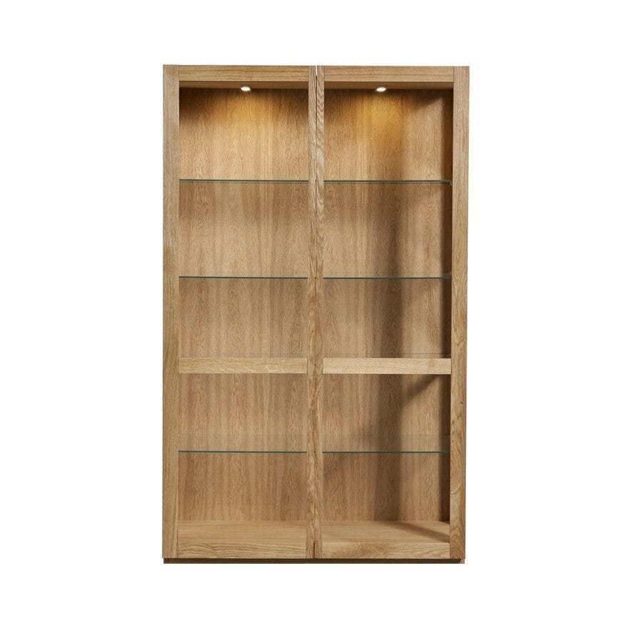 Skovby SM 452 Vitrineskap B:100 cm i Beige/natur