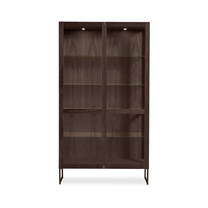 Skovby SM 452 Vitrineskap B:100 cm i Brun