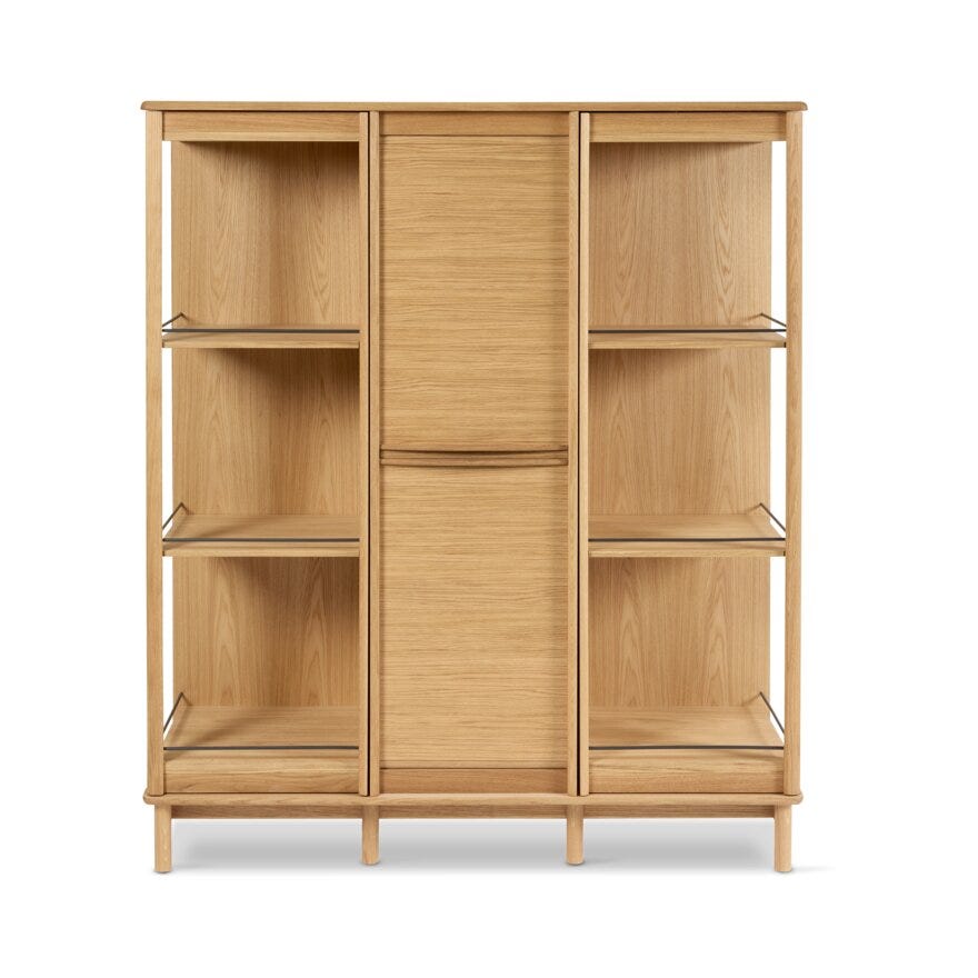 Skovby SM 546 Vitrineskap 124x41 cm i Beige/natur