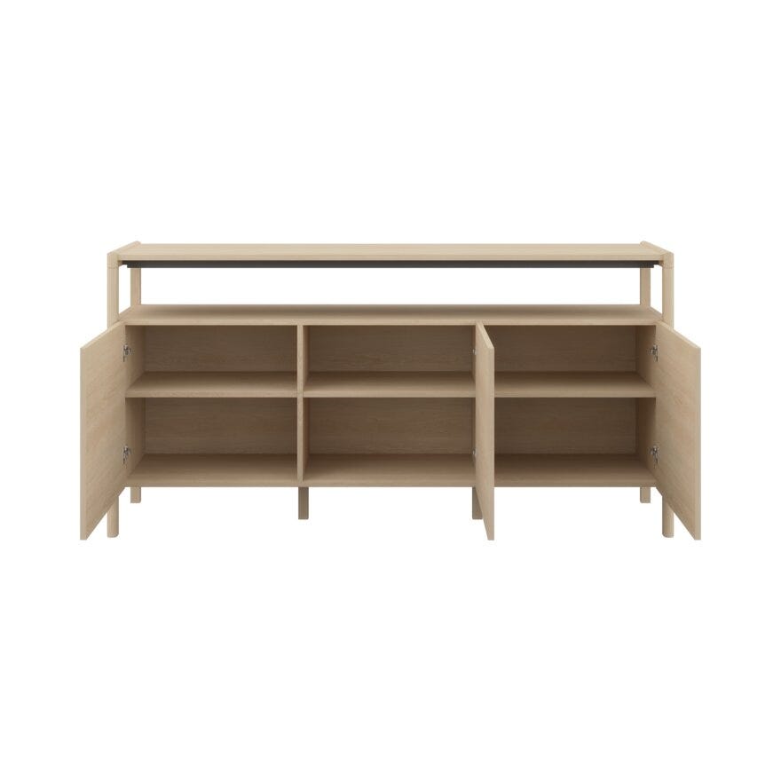 Skovby SM 713 Skap 177x45 cm i Beige/natur