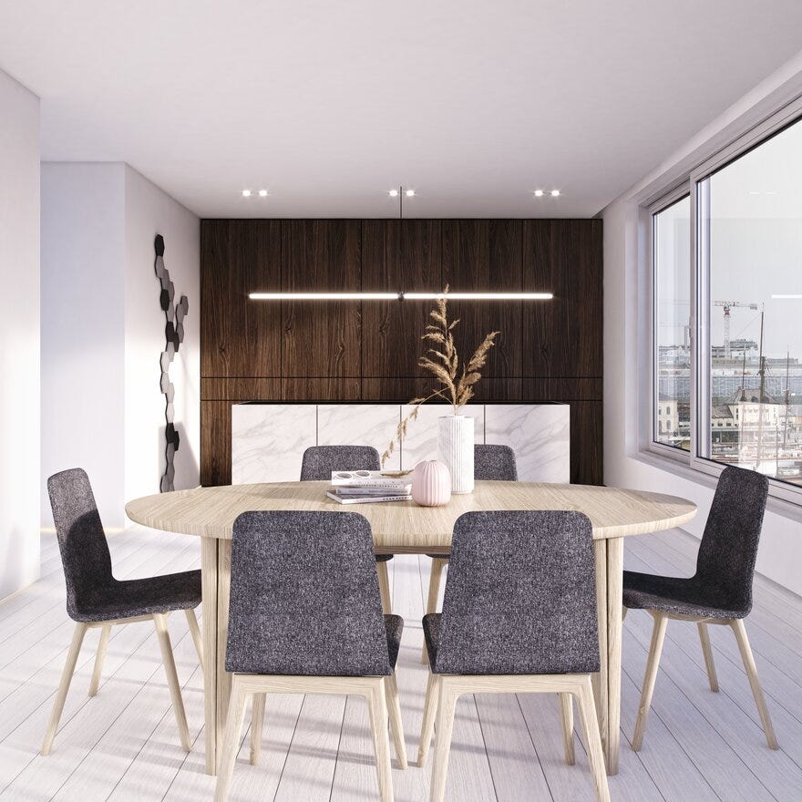 Skovby SM 78 Spisebord 110x190 cm i Beige/natur